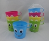 Mug simley plastic 4PC