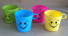 Cup smiley plastic 4PC
