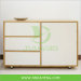 Bamboo Cabinet 3 three drawers with snow panel