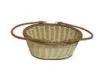 Brown Shopping Wicker Baskets With Handles For Fruit Household