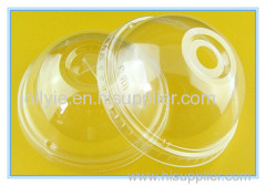 Clear cold drinking plastic lid
