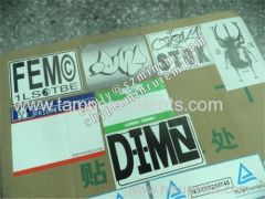 Custom Any Design Printing forBreakable Eggshell Graffitti Stickers Custom Fragile Eggshell Stickers Print For Graffiti