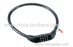 Plastic Four Combination Cable Bicycle Lock