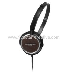 Audio Technica ATH-FC700 Fold-up Lightweight On-Ear Black Headphones