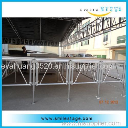 Adjustable foldable outdoor Steel Portable stage