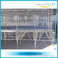 Aluminium Adjustable Height Portable stage, Moving stage, Collapsible stage