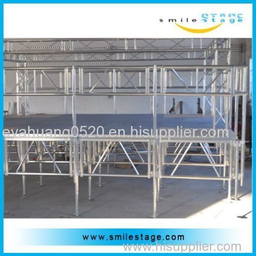 Aluminium Adjustable Height Portable stage, Moving stage, Collapsible stage