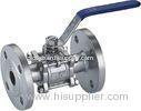 2PCS FP Flanged End Ball valve,2pcs floating flanged end ss ball valve,split body flanged end ss bal