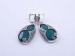 25.6 g silver marcasite jewelry agate earring with Thousand of style