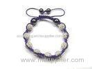 Alloy & Crystal Rhinestone shamballa bracelet handmade fashion jewellery