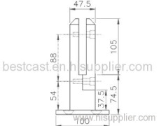 glass pool fencing clamps