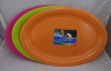 Plastic large oval serving tray 52x37cm colors