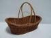 Hand Woven Plastic Wicker Baskets With Handles Washable For Picnic