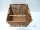 Square Polyrattan Laundry Basket towel basket hamper With Lid