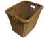 Dark Brown PP Rattan Laundry Basket With Handles By Handmade