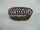 Graceful Washable Pure Hand-woven Black Brown Hollow Lines Plastic For Bakery