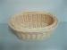 Graceful Washable Handweaved Beige Plastic Rattan Bread Basket With Eu Certificate