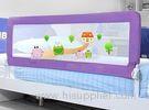 King Size Childrens Bed Guards Foldable , Purple Twin Bed Rail