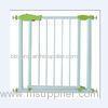 Pressure Mounted White Metal Baby Gates / Kids Safety Gate Expandable