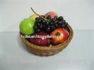 Handweaved Brown PP Rattan Fruit Basket For Storage And Displaying