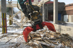 Industrial Excavator Rotating Grapple Hydraulic Grab for Stone / Metal / Wood