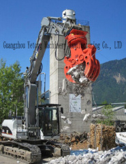 Industrial Excavator Rotating Grapple Hydraulic Grab for Stone / Metal / Wood