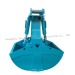 Customized Clamshell Grab Bucket / Excavator Grapple Bucket Double Cylinder