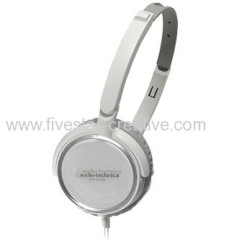 Audio Technica ATH-FC700 Foldable Cup Headphones Quick Fit Headband White