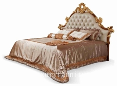 Bed neo classical bedroom sets antique Bedroom furniture Kingbed Solid wood Bed
