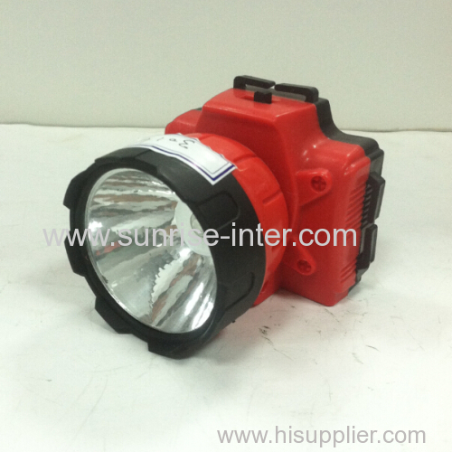 Led plastic battery headlamp