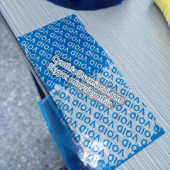 Transparent Adhesive VOID Security Seal Tape