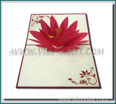 Flower 3D pop up greeting card