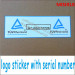 tamper evidence labels security custom design sticker