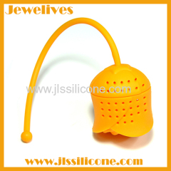 hot selling silicone tea infuser rose shape