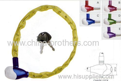 Colorful High Safety Shackle Bicycle Chain Lock