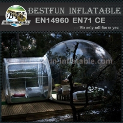 Hard-wearing quality dome inflatable clear tent