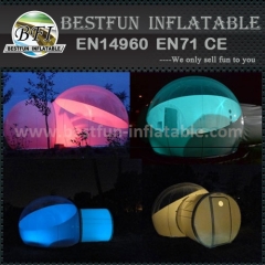 Inflatable outdoor camping bubble tent