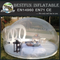 Inflatable transparent bubble tent for exhibition