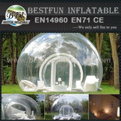 Inflatable bubble tent for christmas decoration