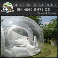Inflatable camping tent for outdoor barbecue