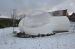 Clear lawn inflatable dome tent
