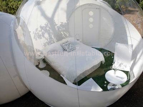 Commercial transparent inflatable belly bubble tree