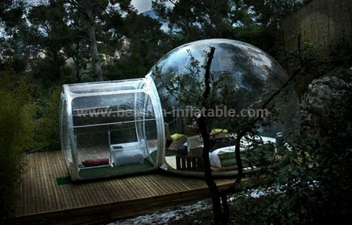 Hard-wearing quality dome inflatable clear tent