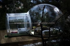 Hard-wearing quality dome inflatable clear tent