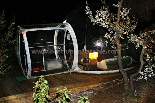 Hard-wearing quality dome inflatable clear tent