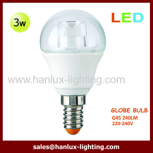 3W G45 240lm globe bulb