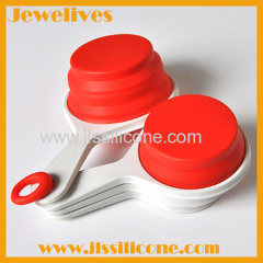 4pcs collapsible silicone measuring cup