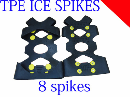 8 spikes nail Ice Traction Universal Slip-on Stretch fit Snow Ice Spikes-30 PCS spikes