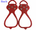 Red Yaktrax walker ice grippers ICE SPIKES FOR FISHING AND golf