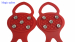 Red Yaktrax walker ice grippers ICE SPIKES FOR FISHING AND golf